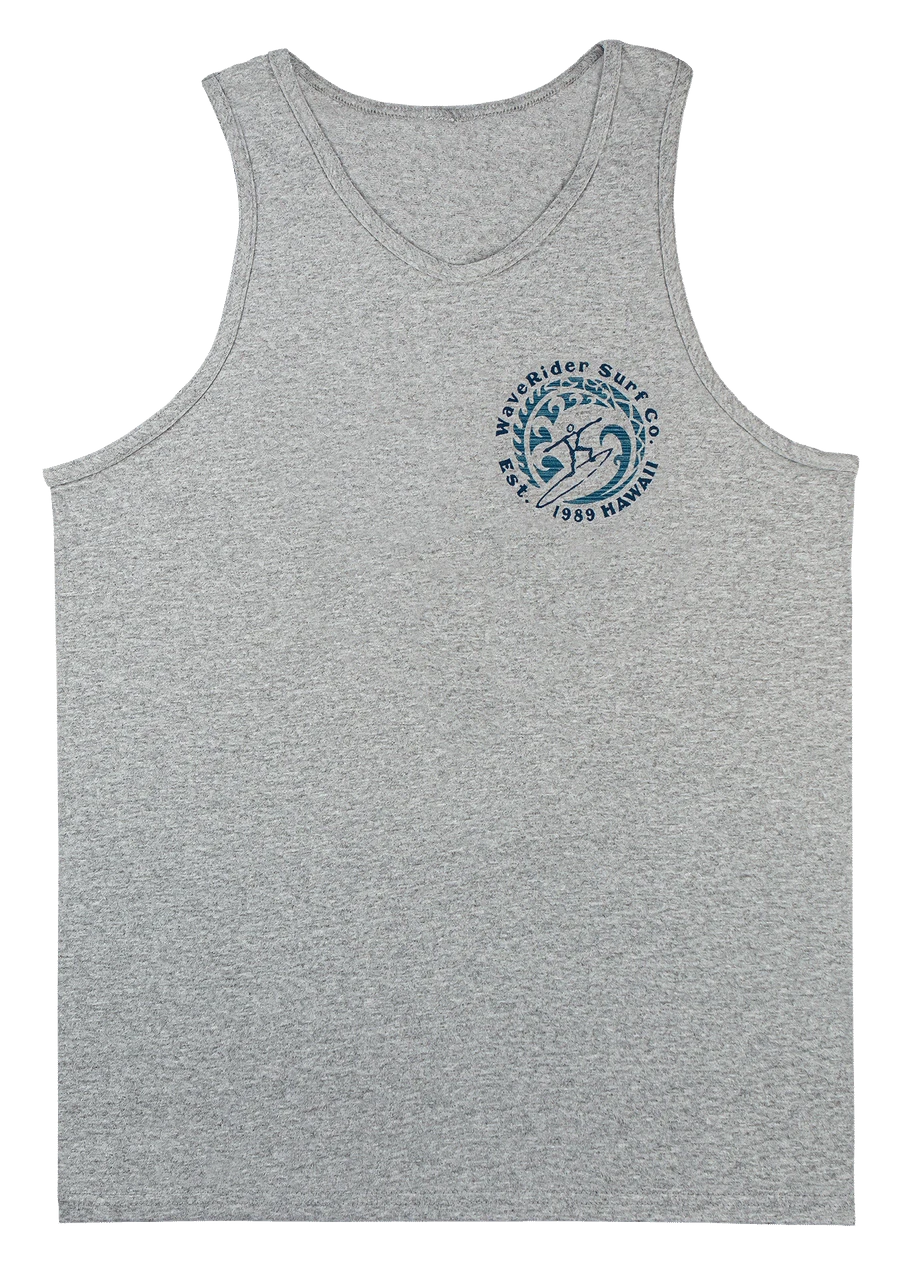 Men's TANK TOP - Petro Wave: Grey Heather 1 Men's TANK TOP - Petro Wave: Grey Heather