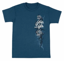Hawaiian Performance Surfwear® Child's Tee - Tribal Honu: Blue