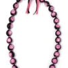 Kukui Nut Lei - Painted: Pink
