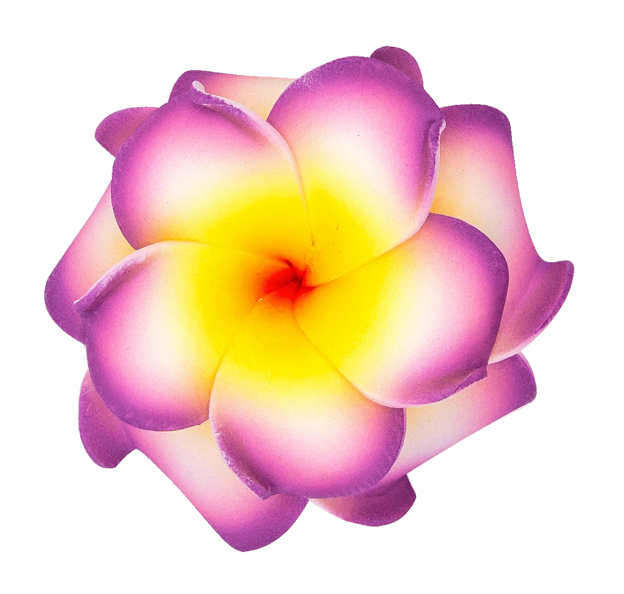 Small Double Plumeria Clip: Purple 1 Small Double Plumeria Clip: Purple