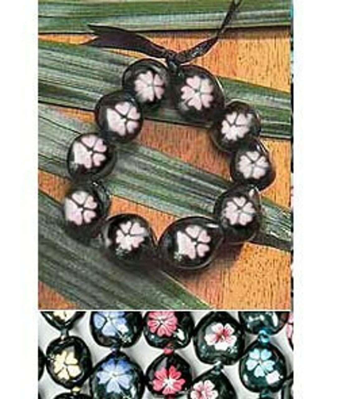 Kukui Nut Bracelet - Painted: White 2 Kukui Nut Bracelet - Painted: White - Image 2