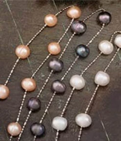 Floating Freshwater Pearl Necklace: White -Fashion Clothing Store 1704416090.1280.1280 21812.1704416149