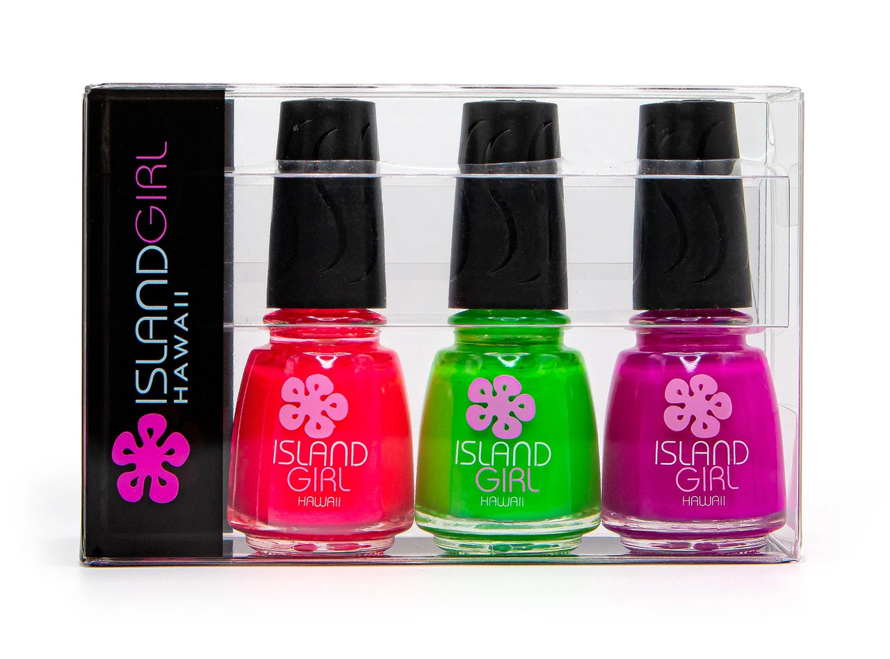 Island Girl® Hawaii 3 Pack Nail Color Set: Bright 2 Island Girl® Hawaii 3 Pack Nail Color Set: Bright - Image 2