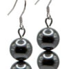 Jewel Of The Sea Mother Of Pearl Earrings: Black