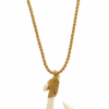 Island Edge® Shaped Bone Necklace: Fish Hook