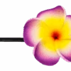 Plumeria Flower Bobby Pins: Purple