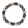 Jewel Of The Sea Mother Of Pearl Bracelet: Multi-Colored Dark
