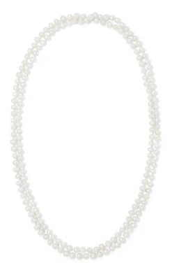Freshwater Pearl Necklace 64": White