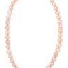 Freshwater Pearl Necklace 18": Coral
