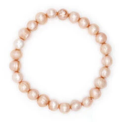 Freshwater Pearl Bracelet: Coral
