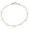 Floating Freshwater Pearl Anklet: White