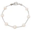 Floating Freshwater Pearl Bracelet: White