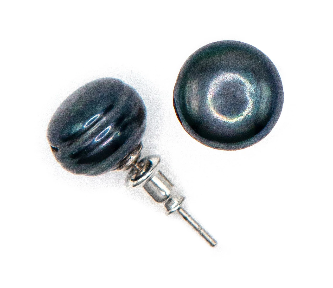 Freshwater Pearl Earrings: Black 1 Freshwater Pearl Earrings: Black