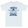 Crew Neck Tee - MAUI Aloha State: White