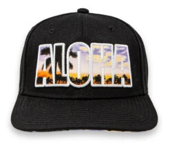 Robin Ruth® Cap - Sunset Aloha: Black