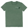 Crew Neck Tee - Palm Map: Green Heather