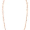 Freshwater Pearl Necklace 32": Coral