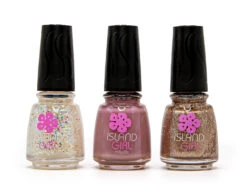 Island Girl® Hawaii 3 Pack Nail Color Set: Bronze/Glitter