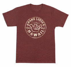 Hawaiian Performance Surfwear® - Shaka Brah: Maroon Heather