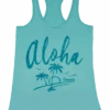 Island Girl® Racerback Tee - Aloha Palms: Mint