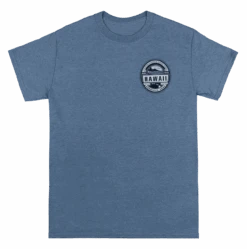 Crew Neck Tee - Waikiki Beach: Denim Heather