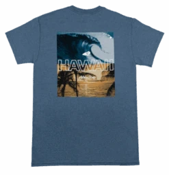 Hawaiian Performance Surfwear® - Hawaii Pipeline: Blue Heather
