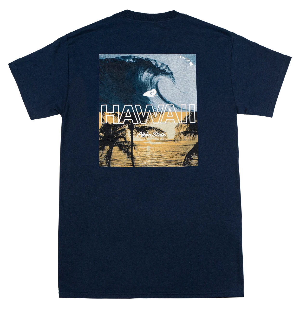 Hawaiian Performance Surfwear® - Hawaii Pipeline: Navy 1 Hawaiian Performance Surfwear® - Hawaii Pipeline: Navy