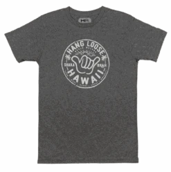 Hawaiian Athletics® Sports Tee - Shaka Brah: Charcoal Heather