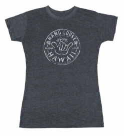 Island Girl® Surf Tee - Hangloose: Charcoal Heather