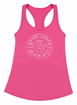 Island Girl® Racerback Tee - Hangloose: Hot Pink