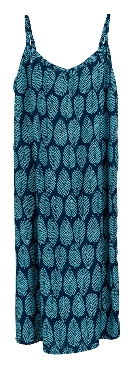 Napua Collection Sundress: Mango Leaves - Blue 4 Napua Collection Sundress: Mango Leaves - Blue - Image 4