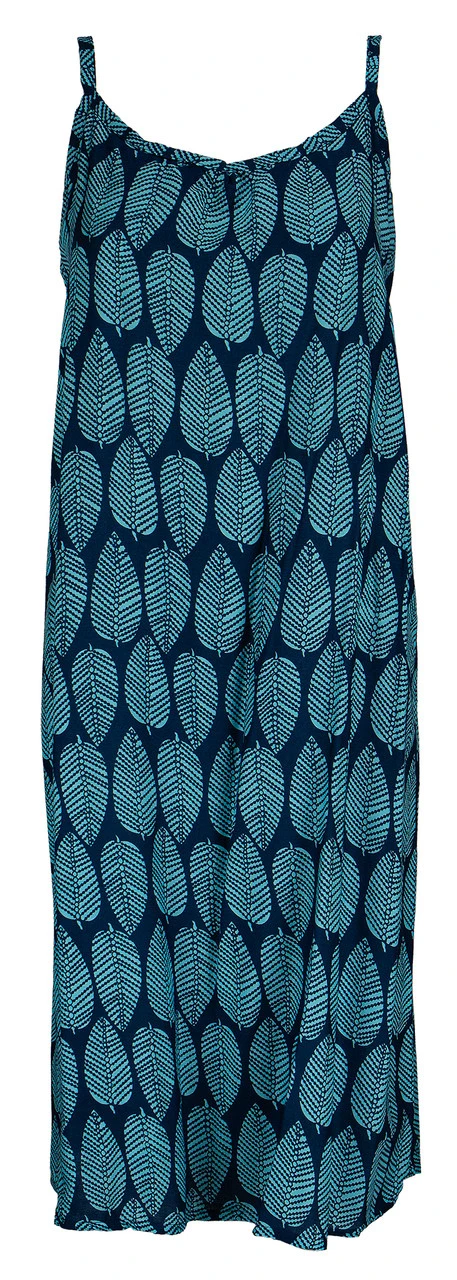 Napua Collection Sundress: Mango Leaves - Blue 1 Napua Collection Sundress: Mango Leaves - Blue