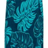 Napua Collection Sundress: Monstera Leaf - Navy W/ Blue