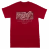 Crew Neck Tee - MAUI Hangloose Frame: Red Heather