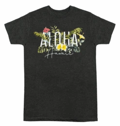 Ladies Crew Neck Tee - Garden: Charcoal Heather