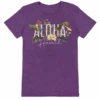 Ladies Crew Neck Tee - Garden: Purple Heather