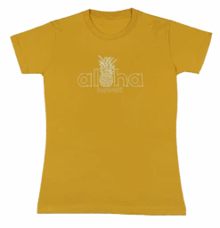 Island Girl® Surf Tee - Aloha Pine: Gold
