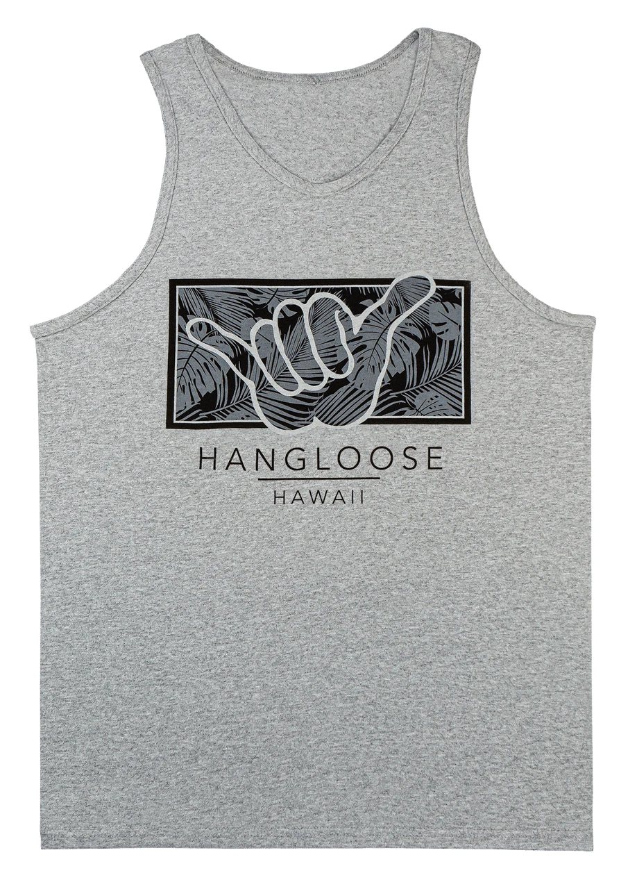 Men's TANK TOP - Hangloose Frame: Grey Heather 1 Men's TANK TOP - Hangloose Frame: Grey Heather