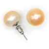 Freshwater Pearl Earring - Large: Coral