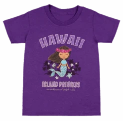 Hawaiian Performance Surfwear® Child's Tee - Mermaid: Purple