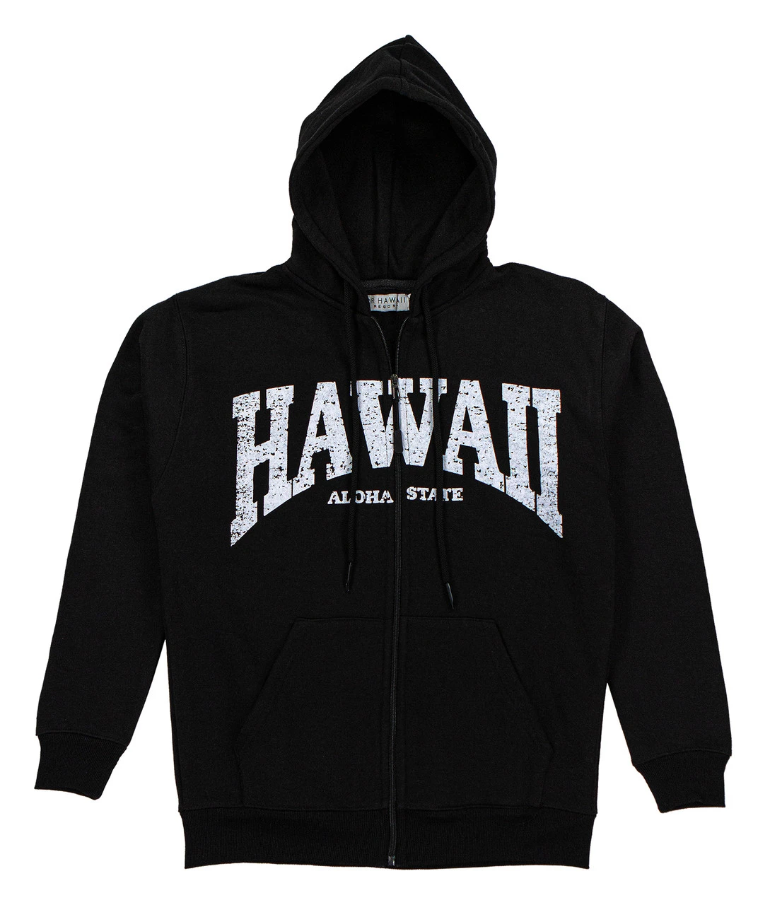 Robin Ruth® Sweatshirt Hoodie Zip Up - Hawaii Arch: Black 1 Robin Ruth® Sweatshirt Hoodie Zip Up - Hawaii Arch: Black