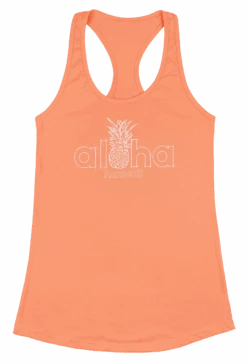 Island Girl® Racerback Tee - Aloha Pine: Light Orange