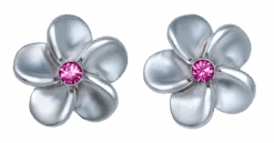 Small Plumeria With Crystal Earrings -Fashion Clothing Store 63901 ICEarring PlumeriaMedium Rose s20 69699.1594347349.1280.1280 73619.1634667907
