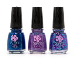 Island Girl® Hawaii 3 Pack Nail Color Set: Blue/Purple