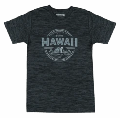 Hawaiian Athletics® Sports Tee - Island Life: Space Black