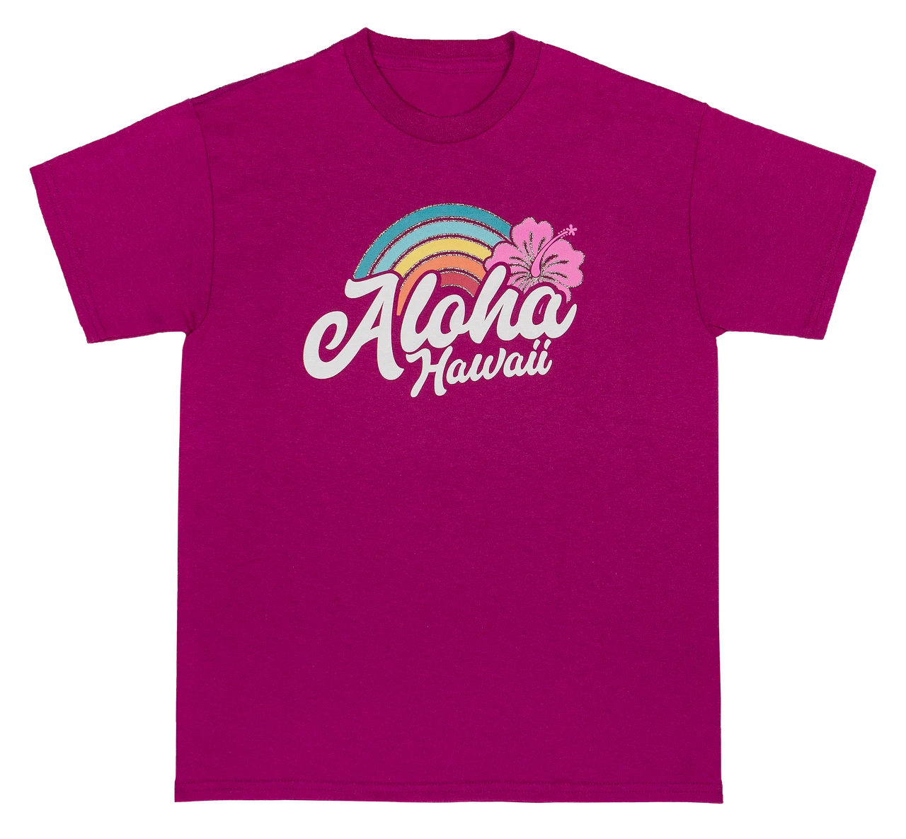 Hawaiian Performance Surfwear® Child's Tee - Rainbow: Berry 1 Hawaiian Performance Surfwear® Child's Tee - Rainbow: Berry