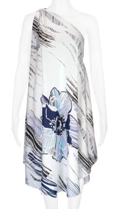 Robin Ruth® Maxi Dress: Hibiscus Canvas 21 Robin Ruth® Maxi Dress: Hibiscus Canvas -Fashion Clothing Store 68484 RRMaxiDress Shoulder HibiscusCanvas Model Front 89596.1689792824