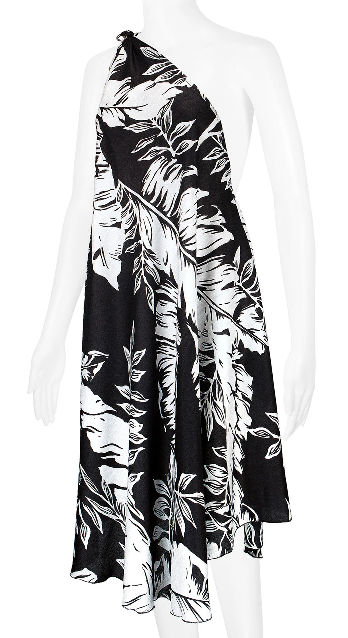 Robin Ruth® Maxi Dress: Monochrome Leaf 6 Robin Ruth® Maxi Dress: Monochrome Leaf - Image 6