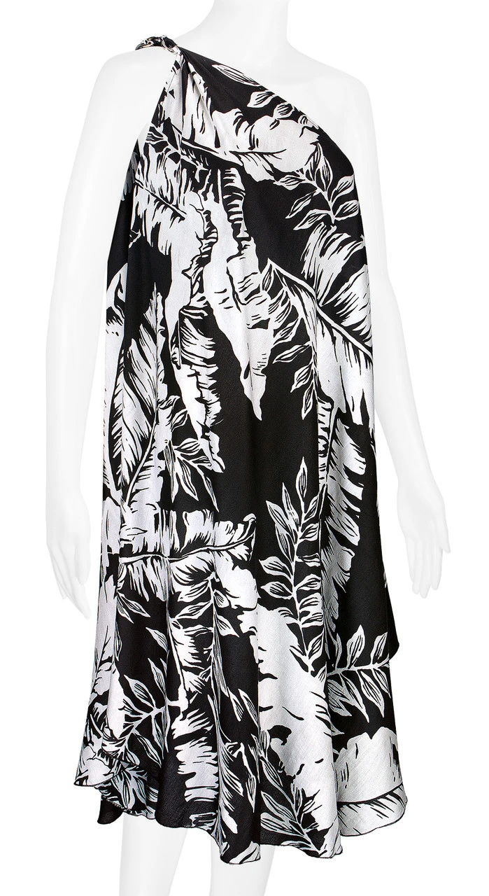 Robin Ruth® Maxi Dress: Monochrome Leaf 7 Robin Ruth® Maxi Dress: Monochrome Leaf - Image 7