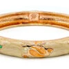 Medium Island Bangle - Honu Design: Cream